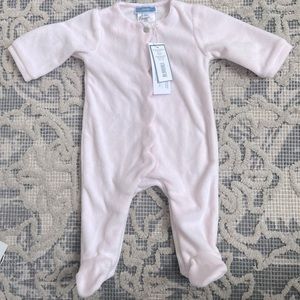 NWT Jacadi organic cotton pale pink footie 3M
